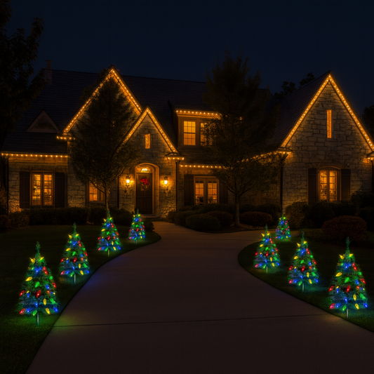 Ovisera | Solar Christmas Tree with Lights